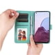 thumbnail image 5 of Funda tipo cartera FOXDOCK para OPPO A96 5G , diseño girasol en relieve, cuero PU, cierre magnético, soporte y tarjetero, 5 of 5
