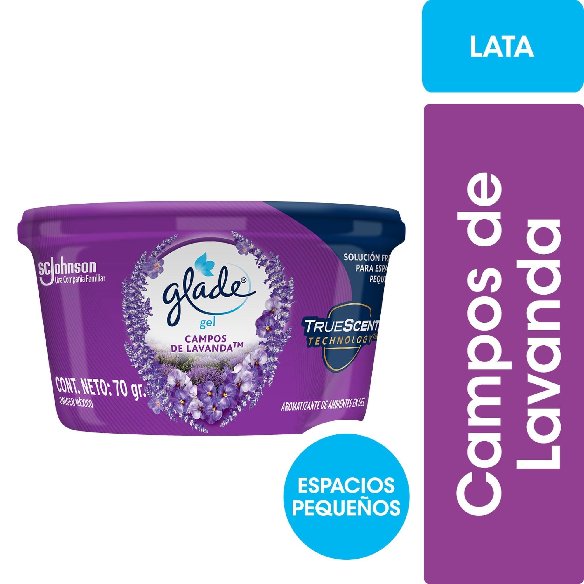 Desodorante Ambiental Mini Gel Campos De Lavanda. Pote 70 g Glade