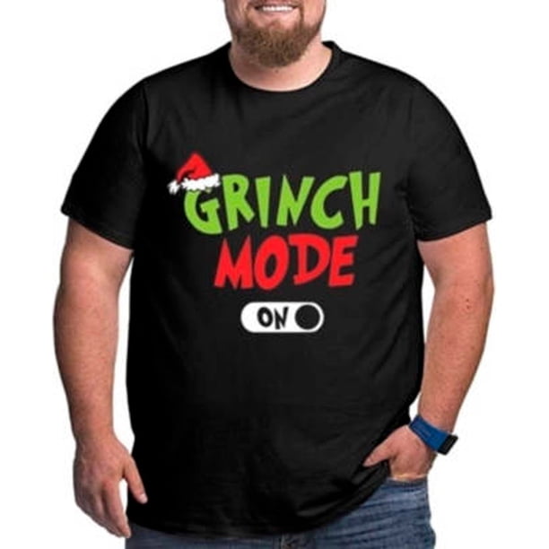 Polera Navidad Grinch Mode On Talllas Grandes 2xl 3xl 4xl