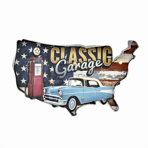 Muebles Santa Ana - Letrero Vintage Led Classic Garage