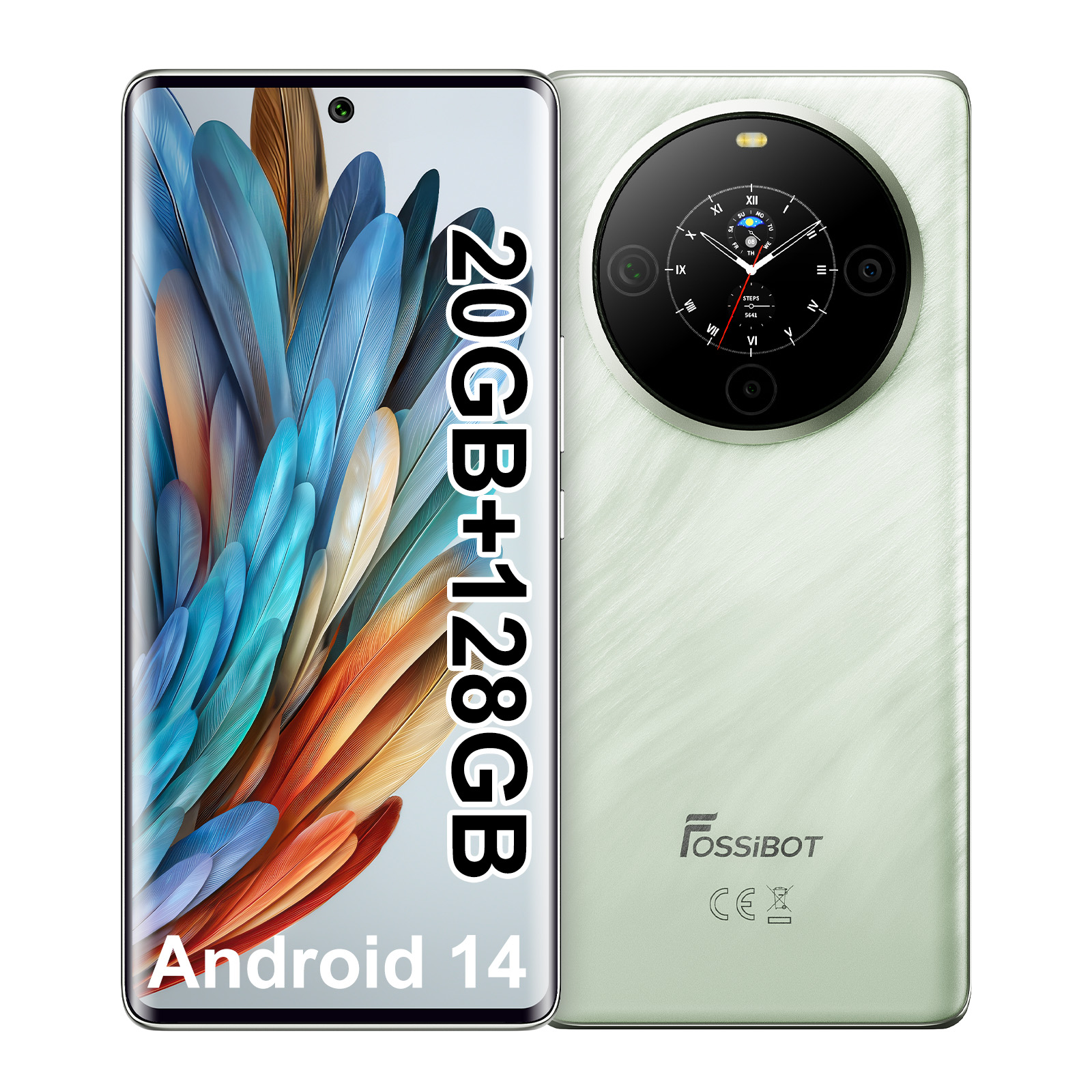 Fossibot S3 Pro Celular 20Gb/128Gb Dual Sim-Verde 4G/Lte 5000Mah