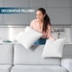 thumbnail image 3 of Almohada Insert Utopia Bedding, 71 x 71 cm, paquete de 4 unidades, color blanco, 3 of 7