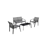 Habita2 Chile - Set De Terraza 4 Piezas Estructura Metalica