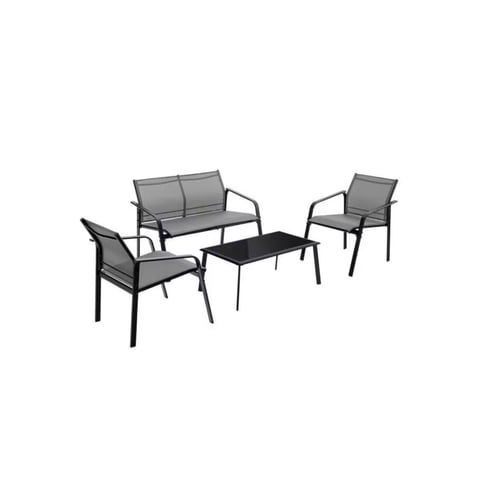 Habita2 Chile - Set De Terraza 4 Piezas Estructura Metalica