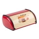 thumbnail image 5 of Caja De Pan De Esquina Encimera Almacenamiento De Pan Recipiente De Pan Recipiente De Pan De Metal Rojo, 5 of 5