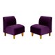 thumbnail image 1 of Set Poltrona Soft 1C Felpa 04 Morado, 1 of 5