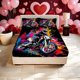 thumbnail image 1 of Off-Road Motorcycle Rider Print Fitted Sheet Set a Must-Have for Family Guest Rooms Deep Pockets for a Secure Fit That Won'T Shift The Perfect Gift for Holidays, 1 of 1