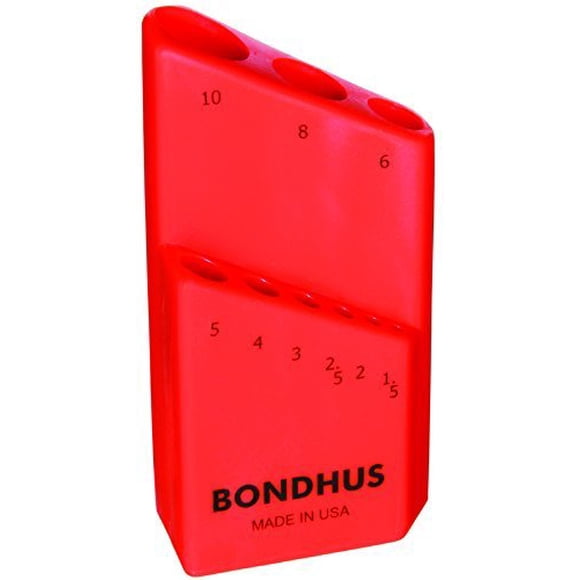 Estuche Bondhus de 9 llaves Allen 1.5‑10 mm Rojo