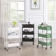 thumbnail image 4 of Organizador de almacenamiento SunnyPoint de 3 niveles Rolling Metal White, 4 of 6