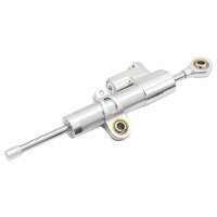 Magideal - Amortiguador De Dirección De Motocicleta, Accesorios De Modificación De Motocicleta, Kit De Soporte De Montaje De Amortiguadores, Soporte De - Amortiguador Plateado