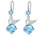 thumbnail image 1 of Gorgeous 925 Silver Plated Swan Drop Earrings - Perfect Gift for Women & Girls!, 1 of 3
