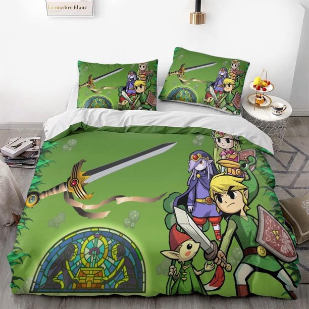 The Legend of Zeld-a Game Duvet Cover Set 3D Bedding Comforter Cover Bedding Set