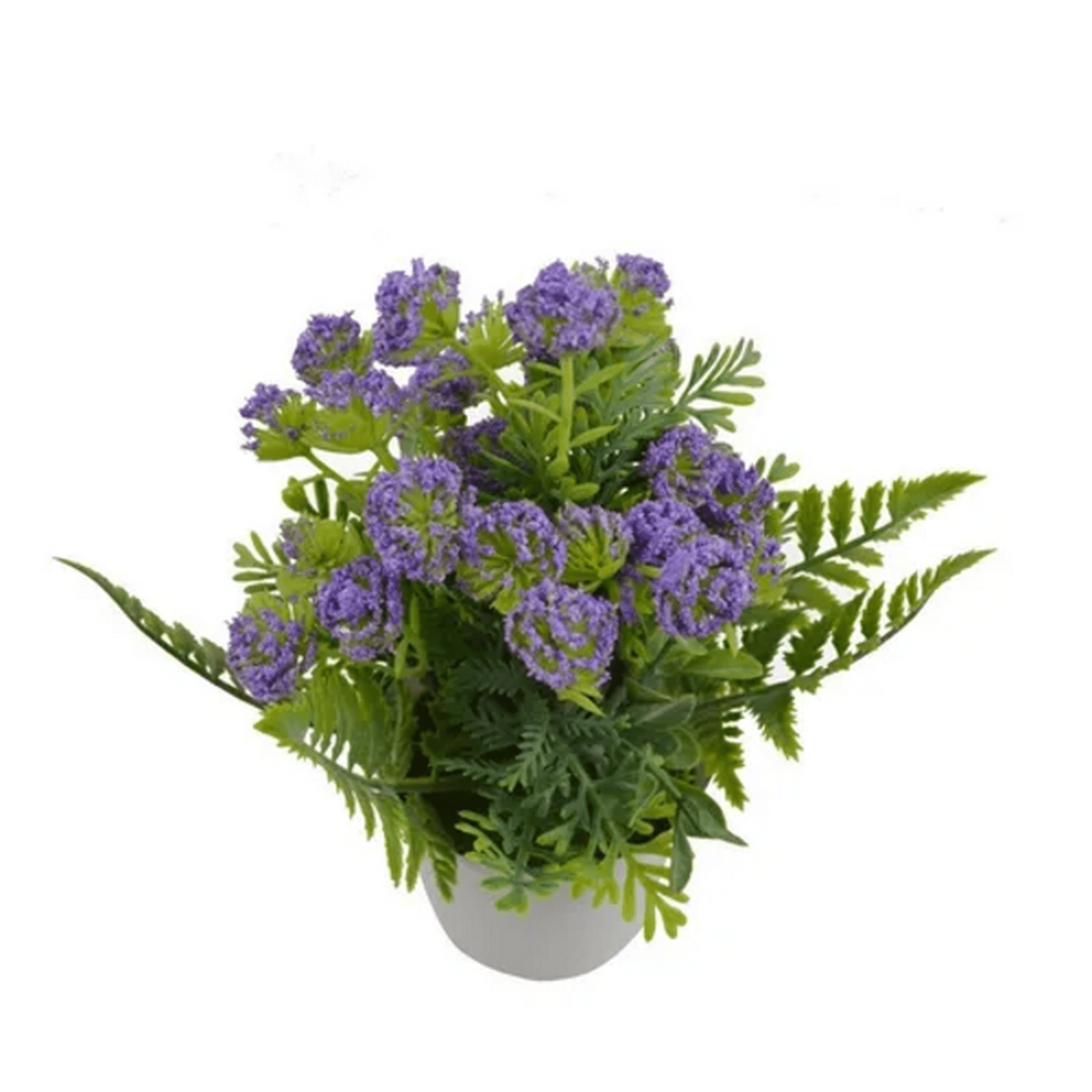 Genérico - Planta Coral Artificial Macetero Plástico 22 Cm