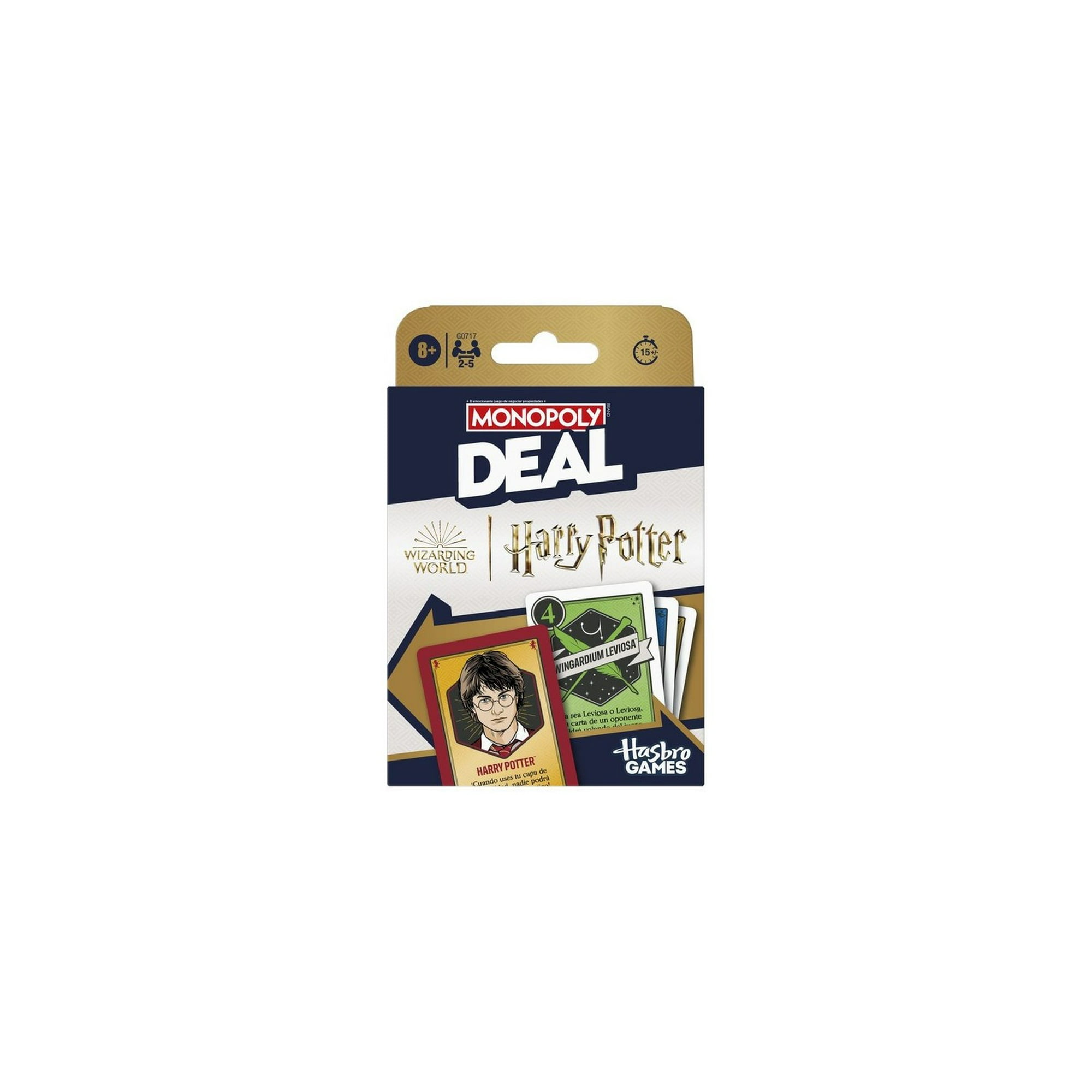 Hasbro - Monopoly Deal Harry Potter - Juego De Mesa - En Español