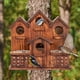 thumbnail image 2 of Casa para Pájaros MIXUMON de 6 Compartimentos en Madera de Pino Carbonizado, 2 of 9