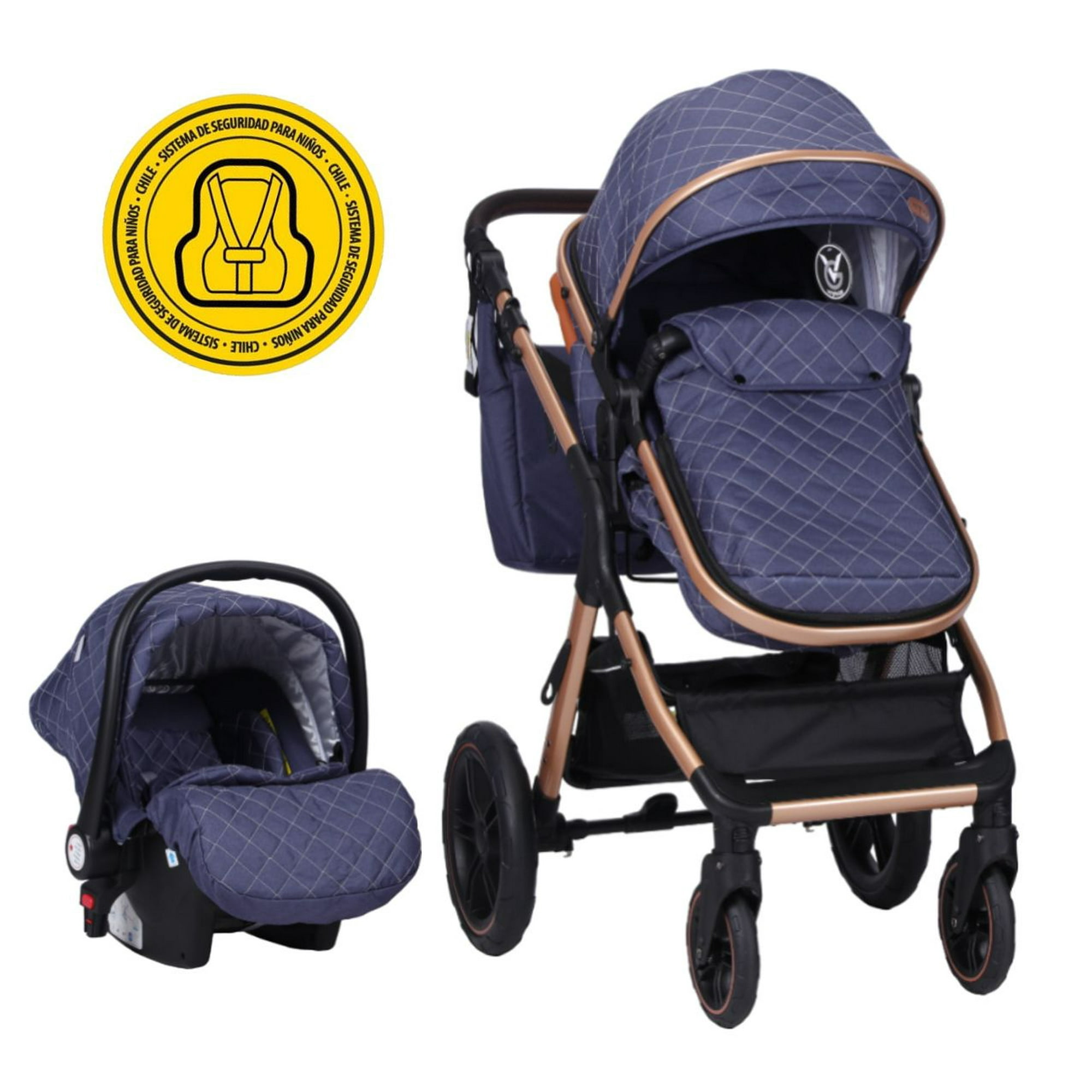 Voyage - Coche Travel Sytem X1 Blue Con Silla Certificada