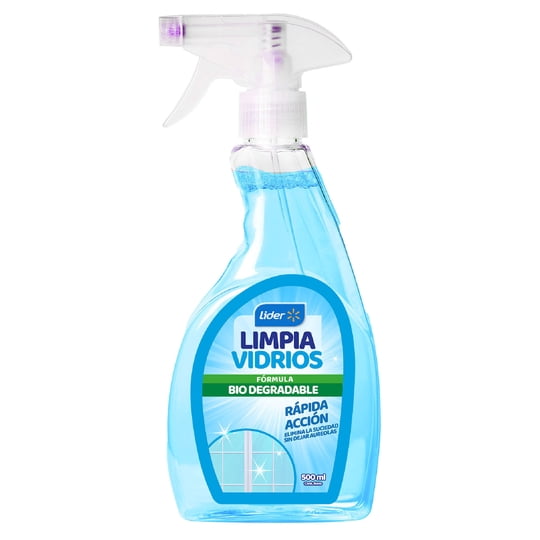 Limpia Vidrios Líquido Botella Gatillo 500 ml Lider