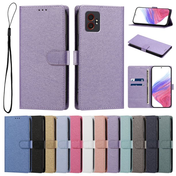 Cartera para Samsung Galaxy XCover 7 Pro con Bolsillo de Tarjetas, Lila