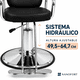 thumbnail image 4 of Sillon Barbero Silla Barberia  Sistema Hidráulico Nanofort Giro 360 Grados Negro, 4 of 8