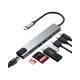 thumbnail image 1 of Estación de acoplamiento USB C Hub Zyerch 8 en 1 4K HDMI 100 W PD, 1 of 7