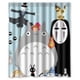 thumbnail image 1 of Cortina de ducha de dibujos animados de Anime Mi vecino Totoro, el Príncipe Mononoke, juego de cortina de baño con ganchos, tamaño 60 x 72 pulgadas, 1 of 3