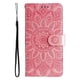 thumbnail image 3 of Funda tipo cartera FOXDOCK para OPPO A5x 4G/5G , diseño girasol en relieve, cuero PU, cierre magnético, soporte y tarjetero, 3 of 5