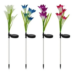 Genérico - Foco Solar Jardín Lirio 8 Uds Decoración