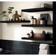 thumbnail image 5 of Estantes Flotantes De Madera Negra Para Pared Juego De 4, 5 of 7