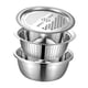 thumbnail image 5 of Kit Lavabo Rallador Acero Inoxidable 3 En 1 Ensaladera Multifuncional 28cm, 5 of 5