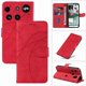 thumbnail image 1 of Funda tipo cartera con tapa para Nothing Phone 3 con tarjetero, soporte y cubierta magnética Rojo, 1 of 5