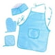 thumbnail image 2 of Delantales Para Niños Vestido De Cocina Conjunto De Disfraz De Chef Para Juegos Juego De Rol De Cosplay Azul, 2 of 3