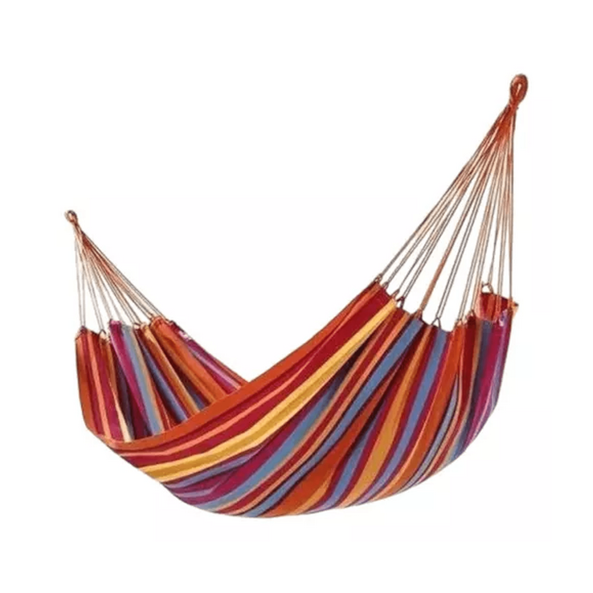 Genérico - Hamaca 100% Algodón Premium 2 Plazas Multicolor