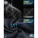 thumbnail image 3 of Pantalones de lluvia impermeables de 33.000 pies para hombre, senderismo y pesca, negros, 3 of 6