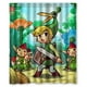 thumbnail image 1 of Cortina de ducha de Link de la leyenda de Zelda con ganchos (152 x 183 cm), 1 of 3