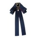 thumbnail image 5 of Cinta Pajarita Broche Corbata Cócteles Fiesta Graduación Bowknot Broche Pin Azul Con Rojo, 5 of 5