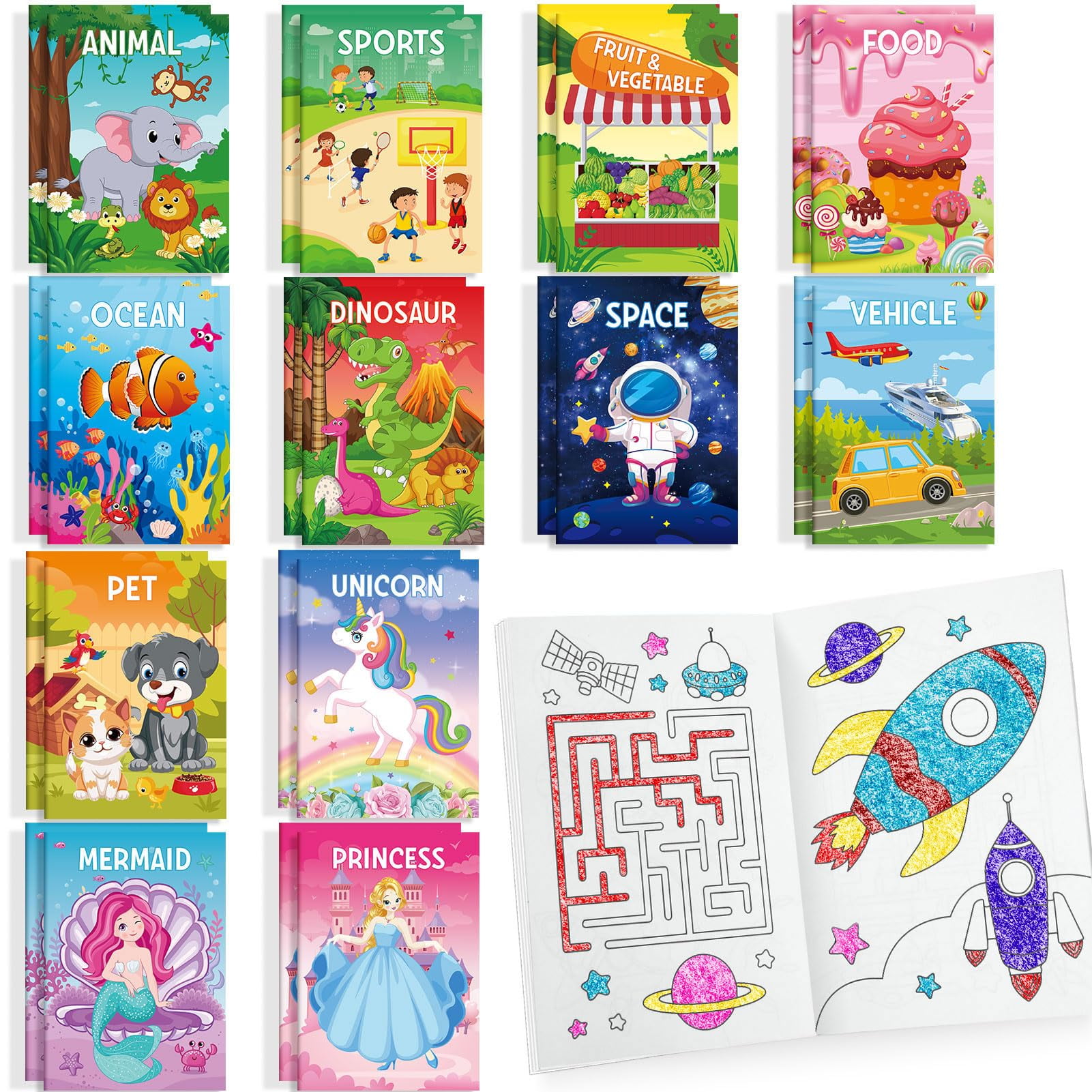 Libros Para Colorear Benlouis Para Niños, Regalos De Fiesta Para Niños De 2 A 4 A 8 A 12 Años
