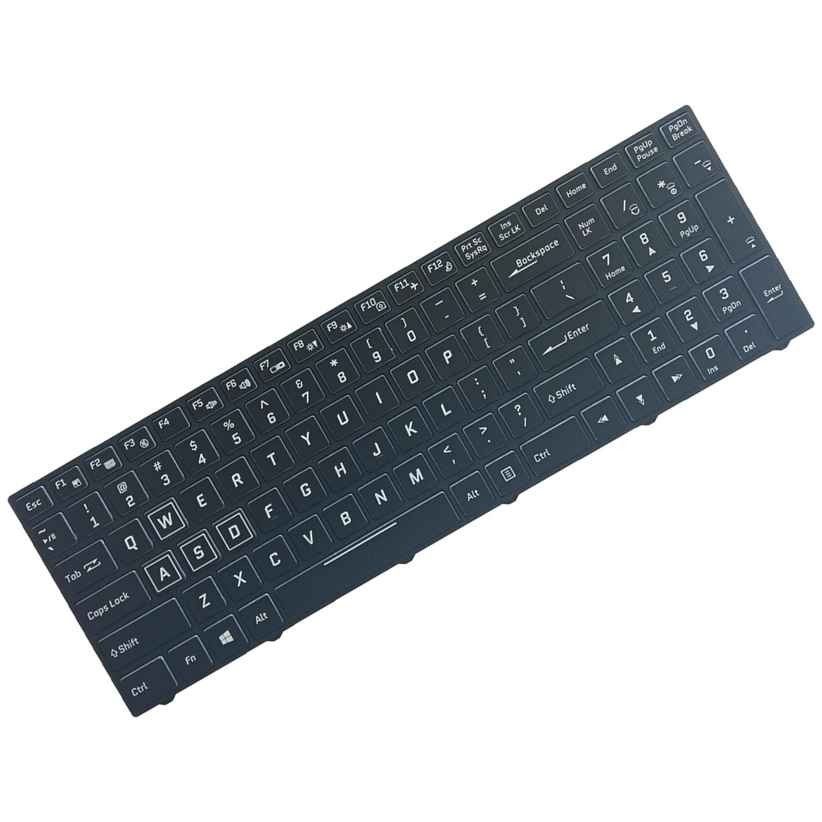 Bothyi - Teclado Retroiluminado Para Ordenador Portátil Us Rgb Negro Para Clevo N850 N857Hk Cvm15F2300J430M