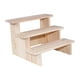 thumbnail image 2 of Soporte elevador de exhibición de madera, estante elevador de exhibición de joyería, soporte de exhibición de madera rectangular para dulces, postres, , 3 capas 20cm, 2 of 5
