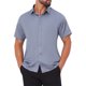 thumbnail image 4 of INSPIRE CHIC Regreso a Clases Camisas de Vestir de Manga Corta para Hombre Estiramiento Ligero Sólido Formales con Botones Abajo M Gris, 4 of 5
