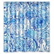 thumbnail image 1 of Cortina de ducha con diseño de elefante teñido anudado, juego de cortinas de baño con ganchos, tamaño 60 x 72 pulgadas, 1 of 3