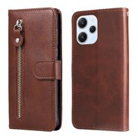 Gangxun - Funda Con Cremallera Para Xiaomi Poco M6 Pro 5G, Carcasa Cartera De Cuero Pu Con Soporte Y Tarjetero