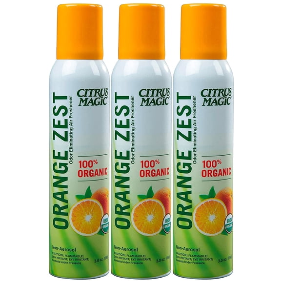 Ambientador en aerosol Citrus Magic Organic Orange Zest 90 ml x3