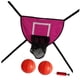 thumbnail image 2 of Trampolín Baloncesto Aro Juego De Portería Al Aire Libre Tablero Ligero Rosa Rojo Con Dos Bolas, 2 of 5