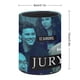 thumbnail image 2 of Servicio de Jurado-theme Cylinder Pen Holder Pencil Organizer with Flannel Lining PVC Leather Material Cardboard Base for study work 10*8CM, 2 of 6