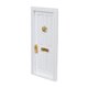 thumbnail image 3 of 1:12 Casa De Mu?ecas De Madera Blanca 4 Puertas De Paneles Muebles DIY Decoración De Cocina, 3 of 5