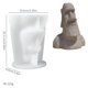 thumbnail image 2 of Molde para velas ZMCHE Estatua Moai Resina epoxi DIY 10 × 8,5 cm, 2 of 6