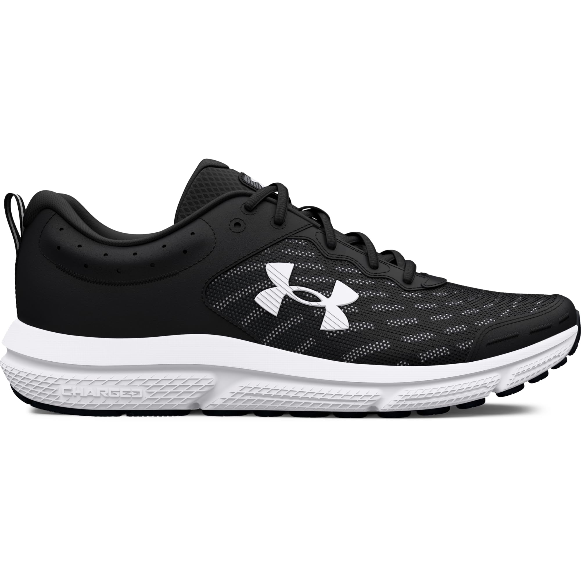 Under Armour - Zapatos Charged Assert 10 Negro Blanco