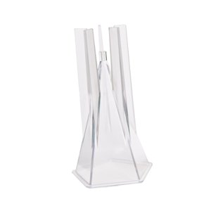 Bothyi - Figuras De Molde De Vela De Cono Transparente 3D Suministro De Artesanía Pirámide Molde De Jabón Duradero Pirámide Pentagonal