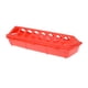 thumbnail image 4 of Alimentador De Aves De Corral Comedero De Pollo Contenedor De Tapa Abatible De Plástico Rojo, 4 of 5