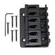 thumbnail image 3 of un conjunto de carga cóncava cóncava silla 6 cuerdas puente para guitarra eléctrica negro, 3 of 3